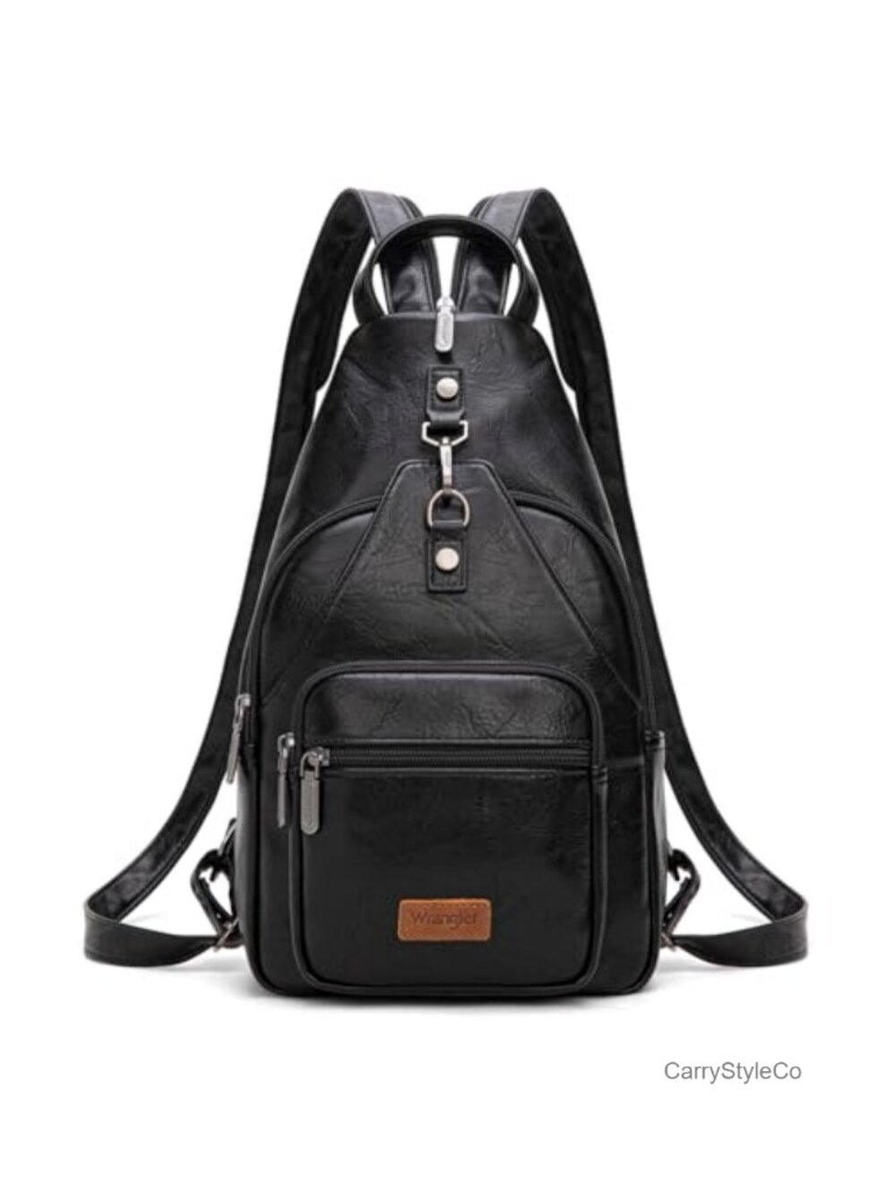 Faux Fur Convertible Backpack Purse Sling Crossbody Anti-Theft Women